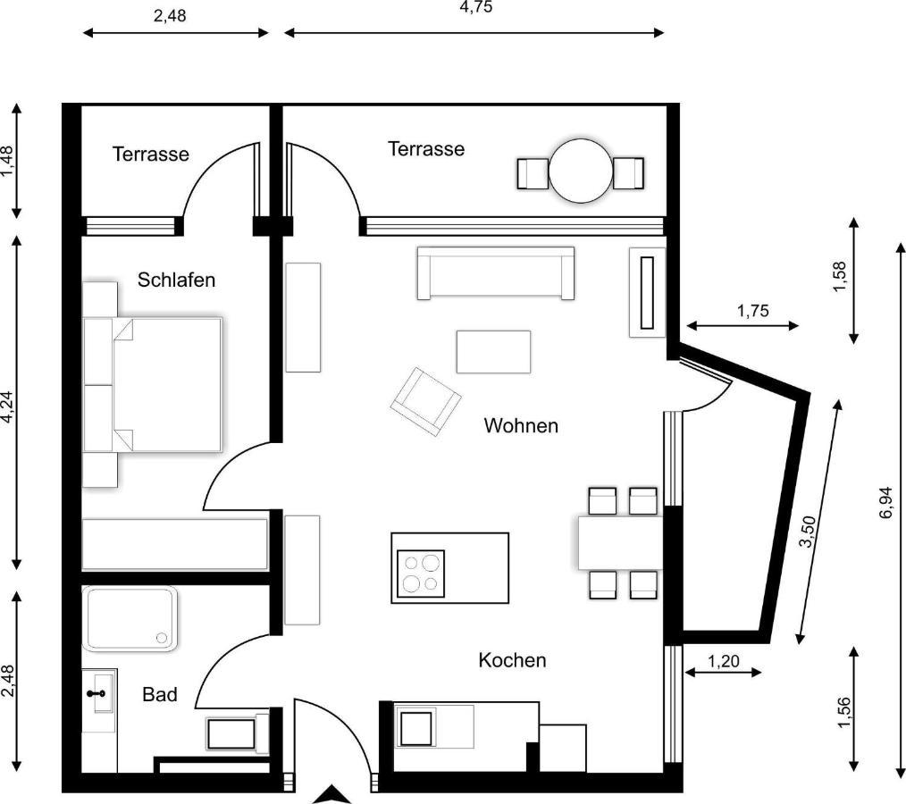 Sylter-Juwel-Mit-Traumblick Appartement Westerland Buitenkant foto